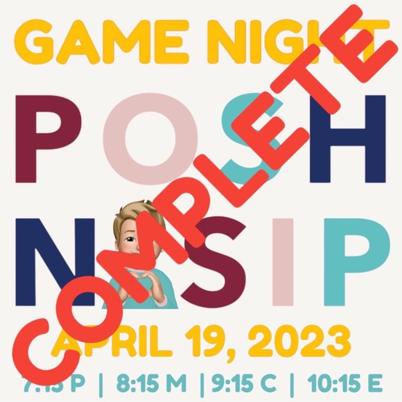 Posh N Sip Other - POSH N SIP: GAME NIGHT EDITION ON WED, 19 APRIL 2023 WITH DesigNerd & FRIENDS